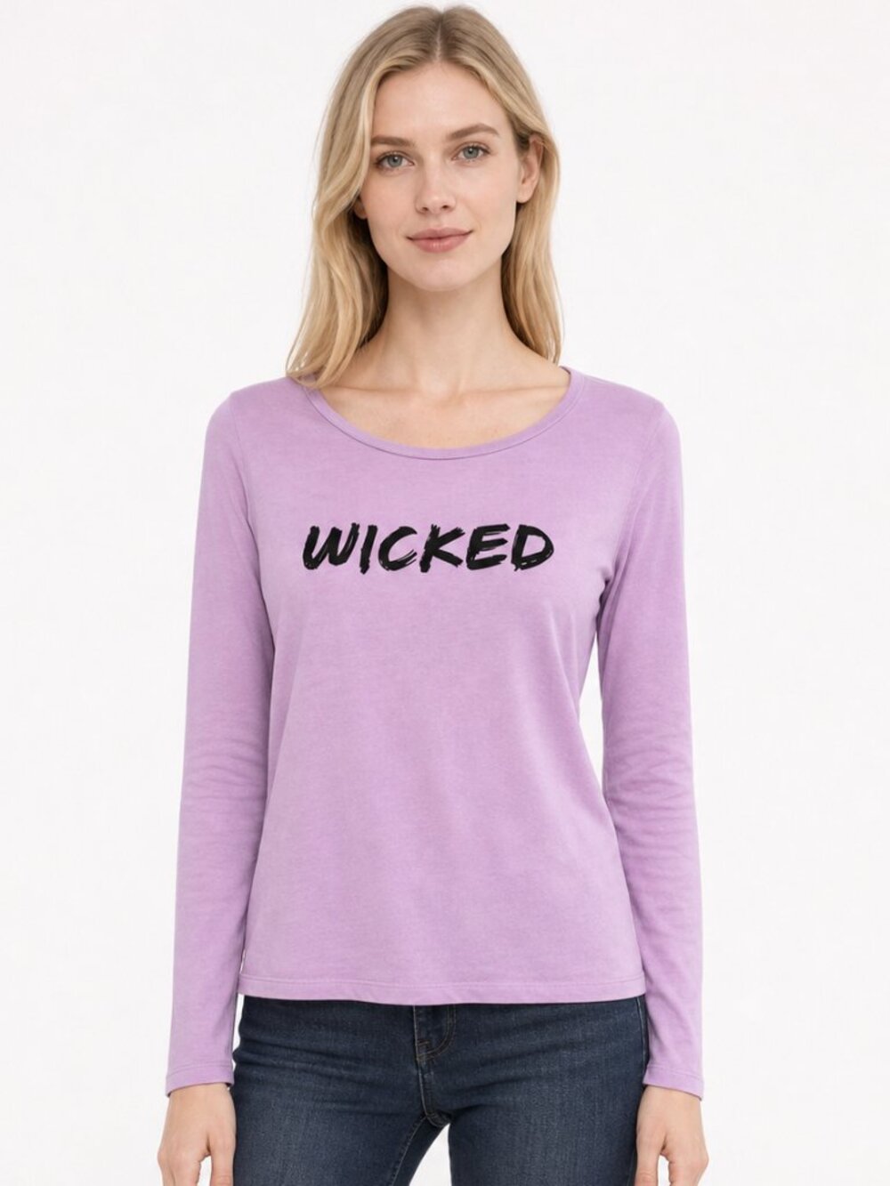 Victoria's Secret Purple Graphic Long Sleeve Tee